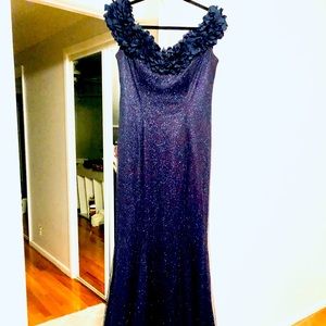 Navy Blue Martina Di Limited Evening Gown.
